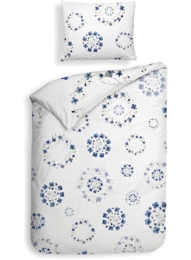 Heckett & Lane Dekbedovertrek Zoe Wit - Katoensatijn