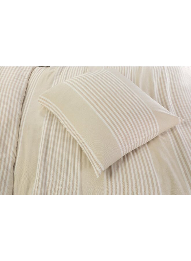 Day Dream Dekbedovertrek Davos Beige - Flanel