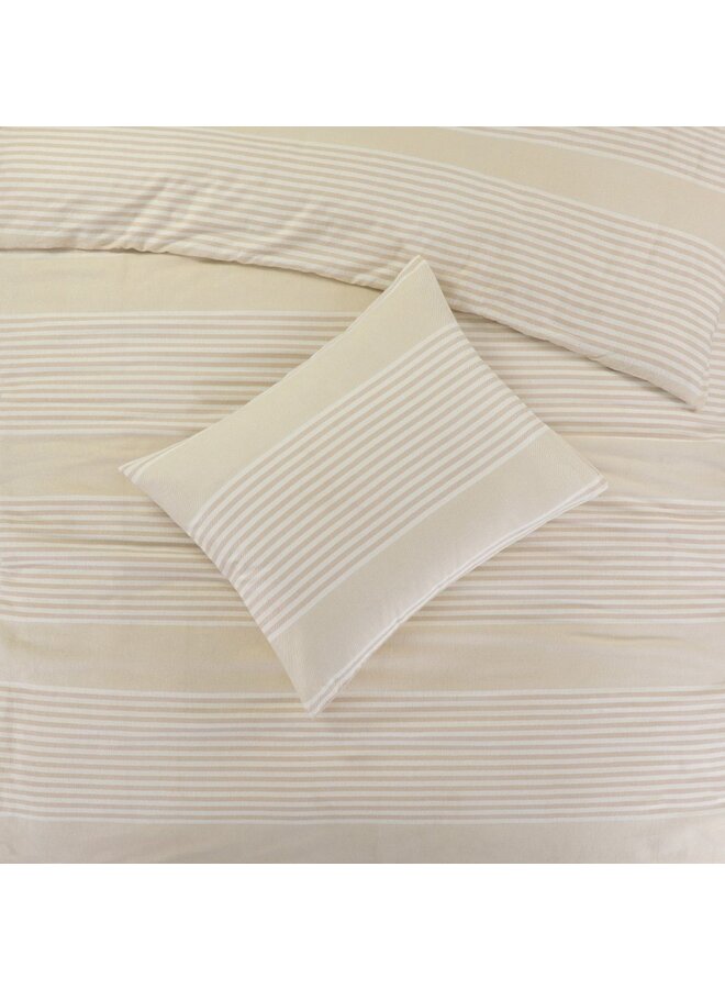 Day Dream Dekbedovertrek Davos Beige - Flanel