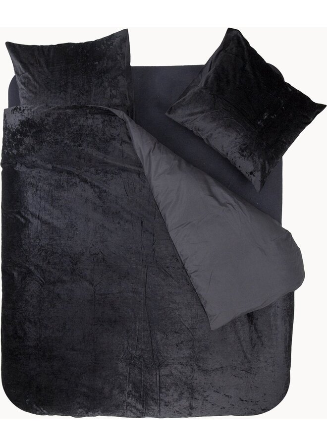 Dekbedovertrek Crystal Zwart - Velvet PL2