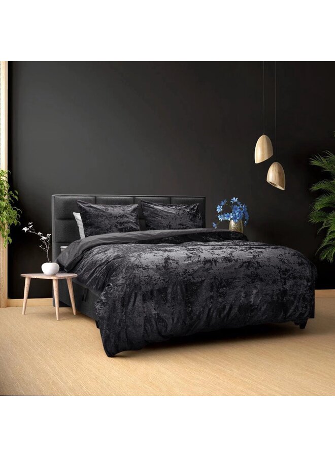 Sleeptime Velvet Dekbedovertrek Zwart