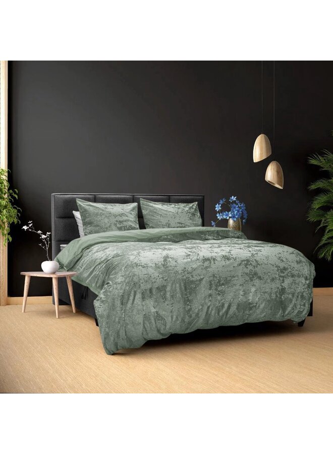 Sleeptime Dekbedovertrek Crystal Groen - Velvet