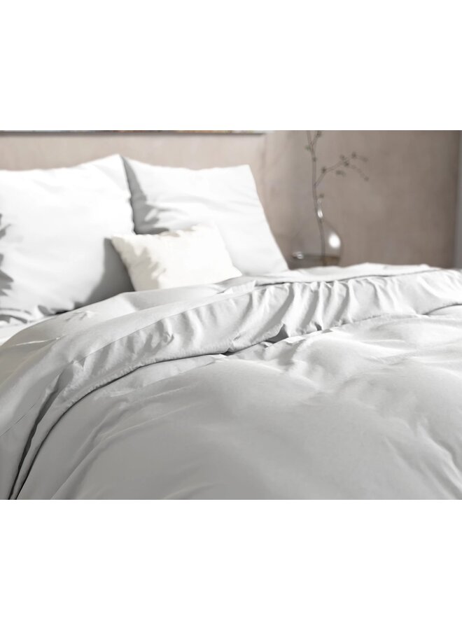 Dreamhouse Dekbedovertrek Mendez Uni Wit - Flanel