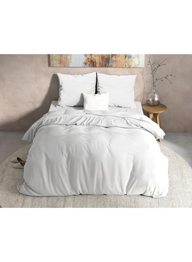 Dreamhouse Dekbedovertrek Mendez Uni Wit - Flanel