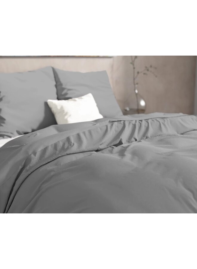 Dreamhouse Dekbedovertrek Mendez Uni Grijs - Flanel