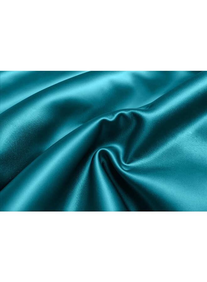 Sleeptime Dekbedovertrek Uni Glossy Petrol - Satijn