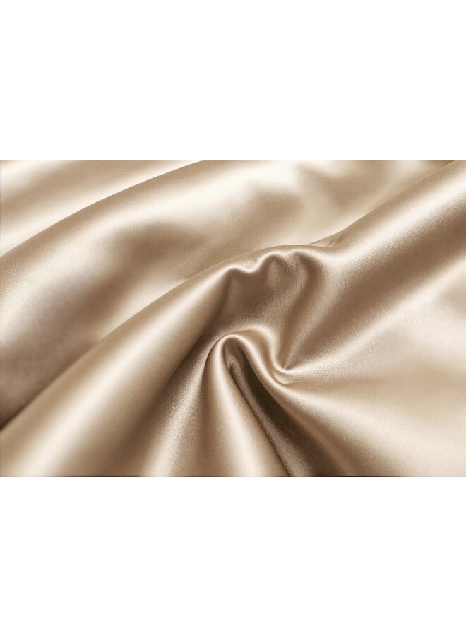 Sleeptime Dekbedovertrek Uni Glossy Taupe - Satijn