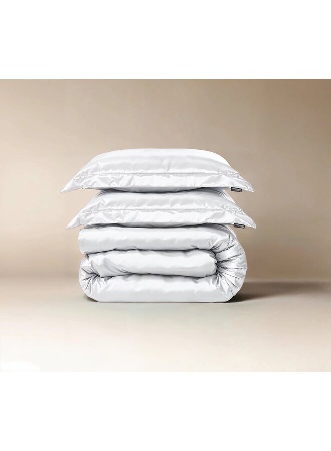 Sleeptime Dekbedovertrek Uni Glossy Wit - Satijn