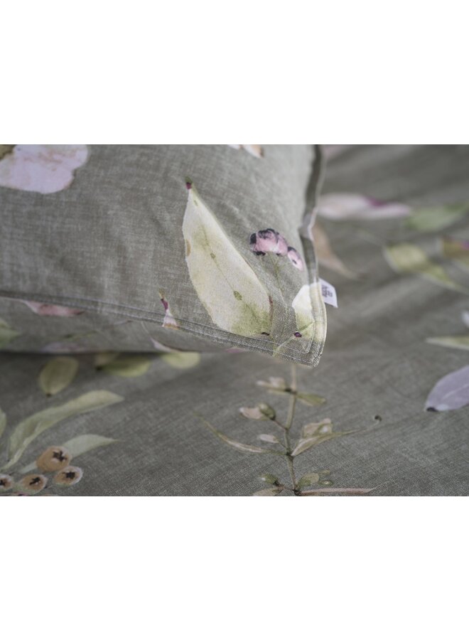 ZO! Home Dekbedovertrek Sambuco Groen - Katoen