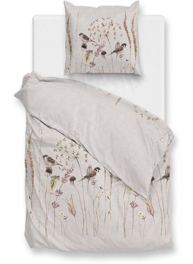 ZO! Home Dekbedovertrek Terassaco Beige - Katoen