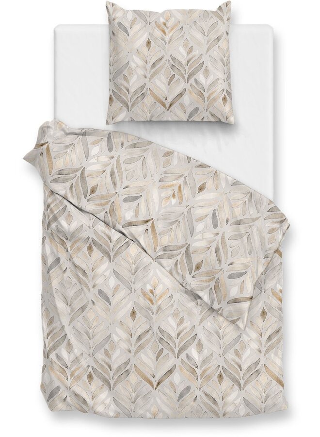 ZO! Home Dekbedovertrek Lupe Naturel  - Katoen