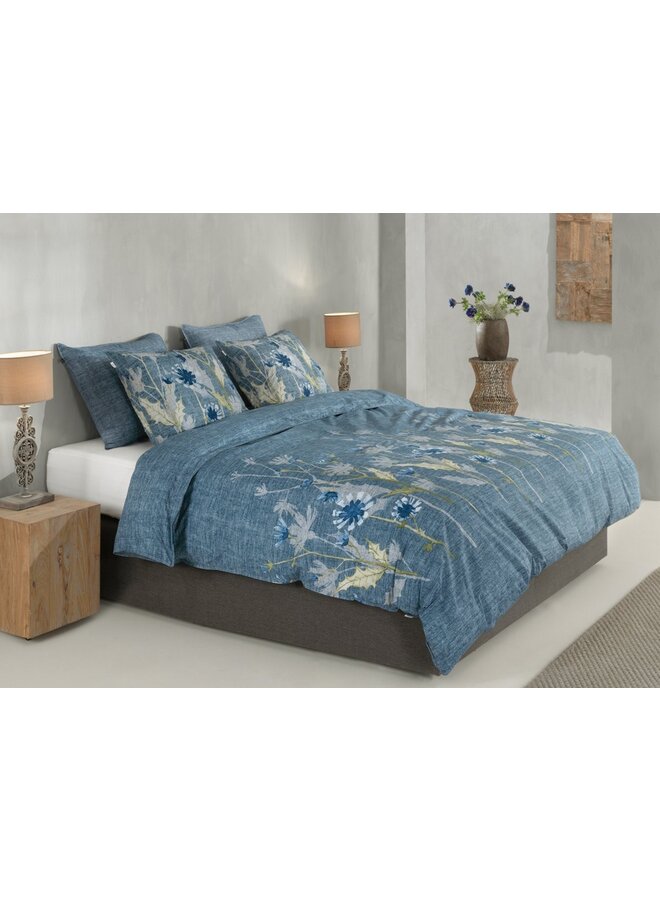 ZO! Home Dekbedovertrek Cecilla Blauw - Katoen