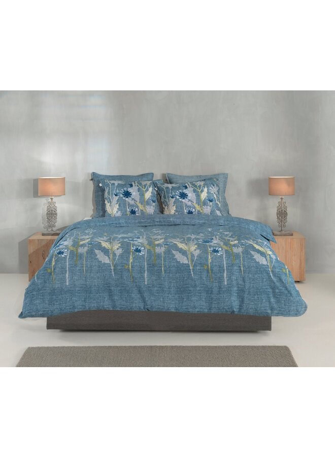 ZO! Home Dekbedovertrek Cecilla Blauw - Katoen