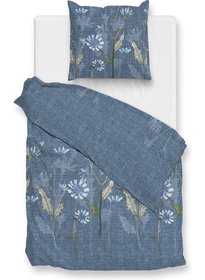 ZO! Home Dekbedovertrek Cecilla Blauw - Katoen