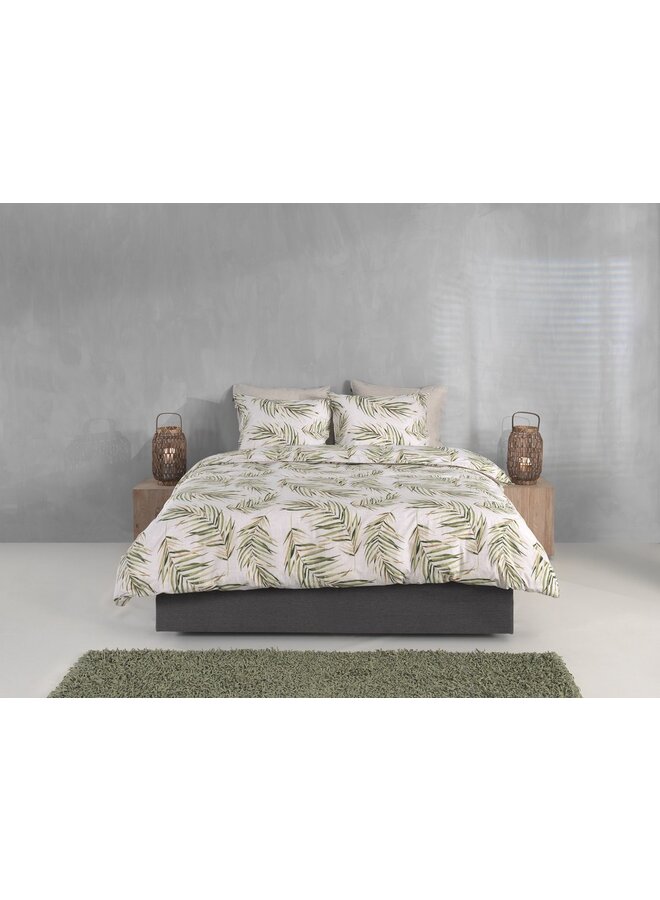 ZO! Home Dekbedovertrek Plama Beige - Katoen