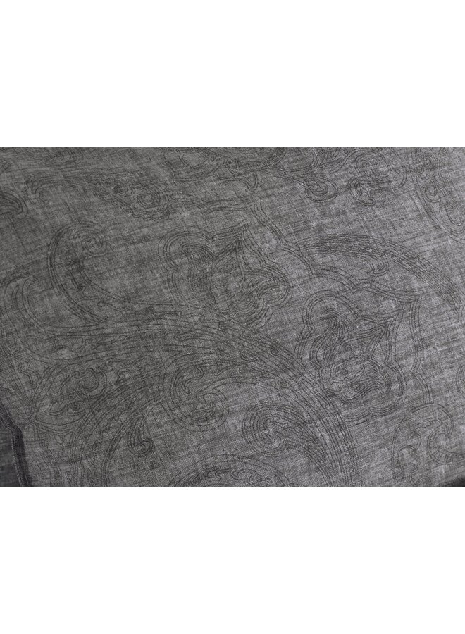 ZO! Home Dekbedovertrek Paisley-di-Lino Antraciet - Katoen