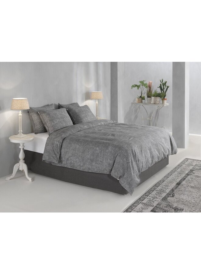 ZO! Home Dekbedovertrek Paisley-di-Lino Antraciet - Katoen