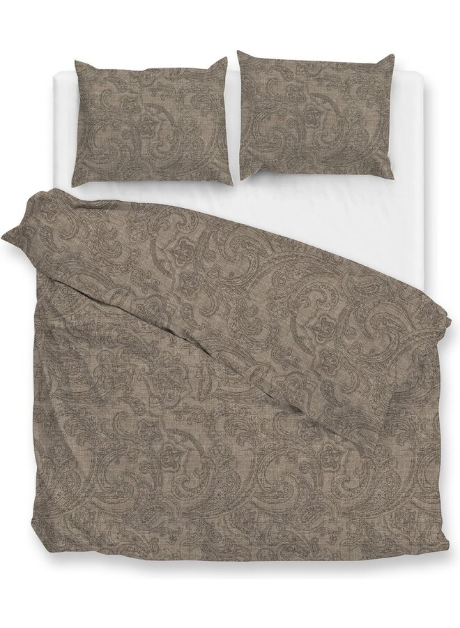 Dekbedovertrek Paisley-di-Lino Taupe - Katoen PL2