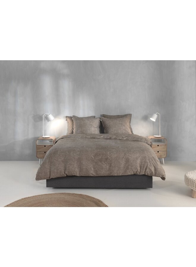 ZO! Home Dekbedovertrek Paisley-di-Lino Taupe - Katoen