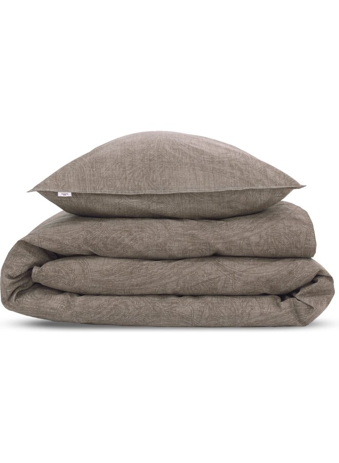 ZO! Home Dekbedovertrek Paisley-di-Lino Taupe - Katoen