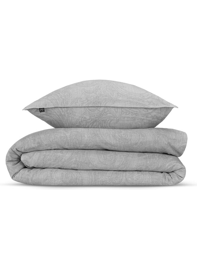ZO! Home Dekbedovertrek Paisley-di-Lino Grijs - Katoen
