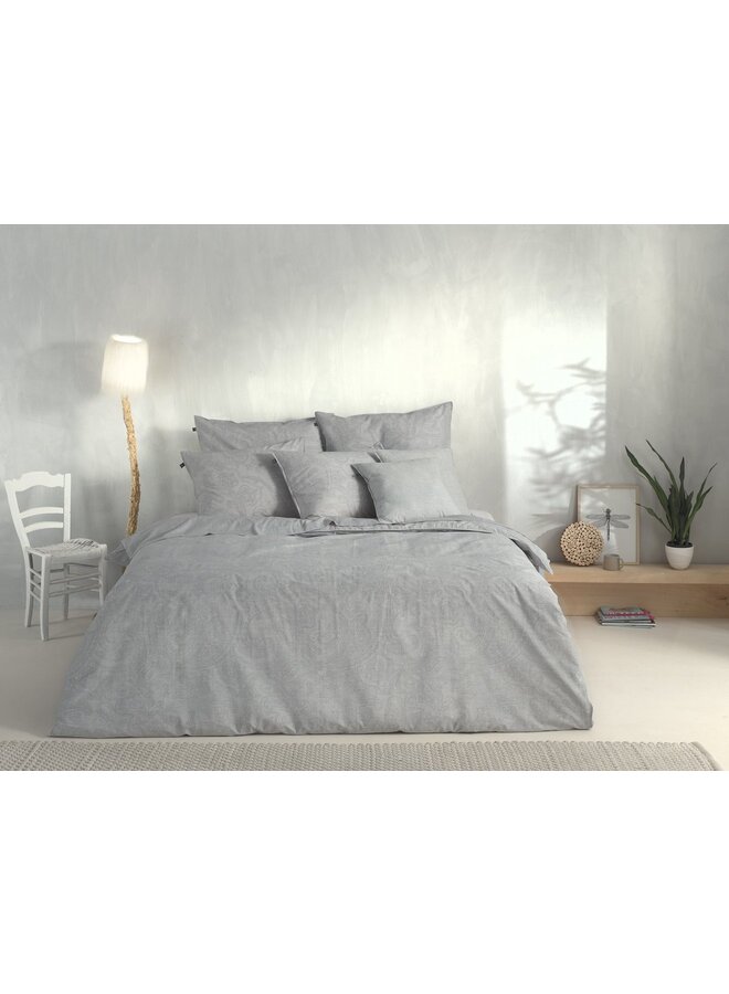 ZO! Home Dekbedovertrek Paisley-di-Lino Grijs - Katoen