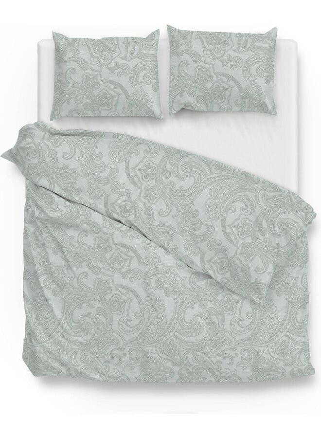 ZO! Home Dekbedovertrek Paisley-di-Lino Mint Groen - Katoen
