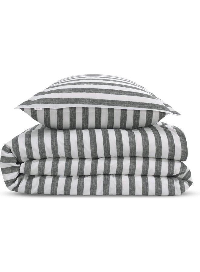 ZO! Home Dekbedovertrek Banda-di-Lino Antraciet - Katoen