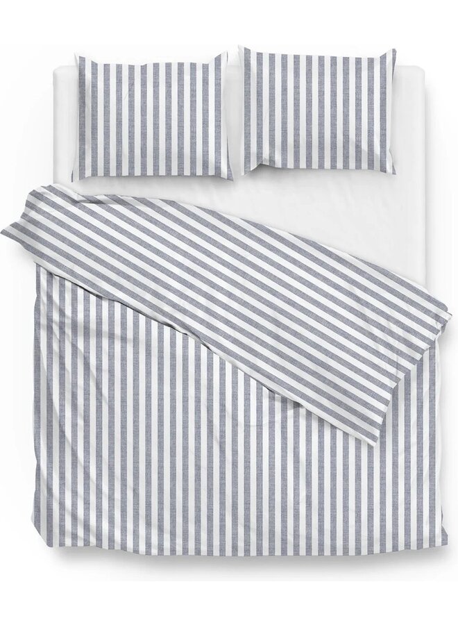 ZO! Home Dekbedovertrek Banda-di-Lino Blauw - Katoen