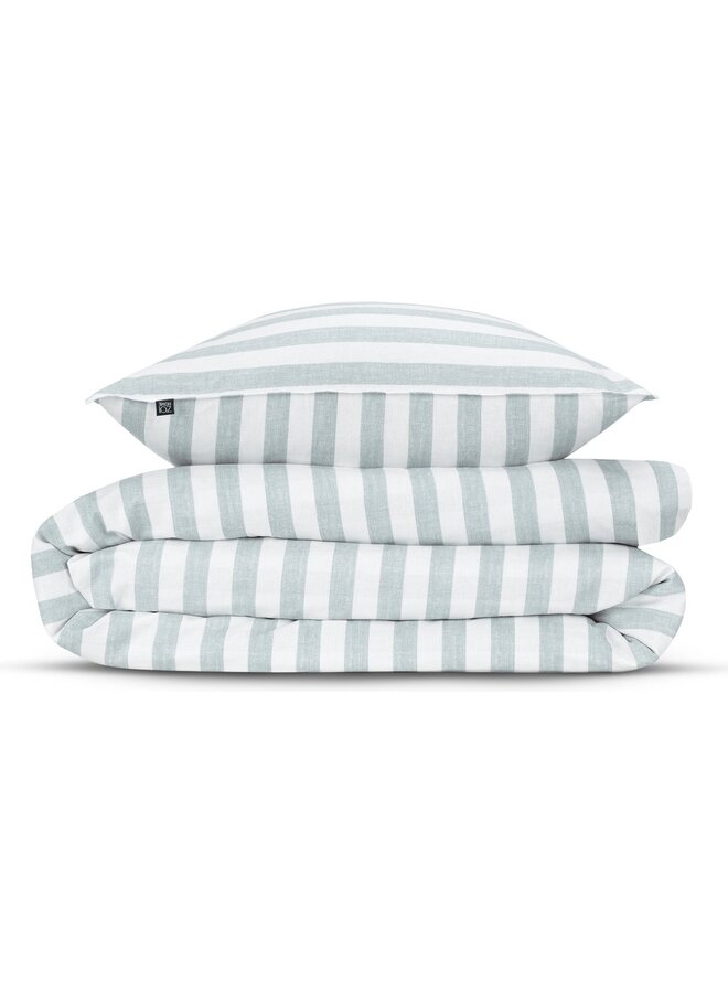 ZO! Home Dekbedovertrek Banda-di-Lino Mint Groen - Katoen