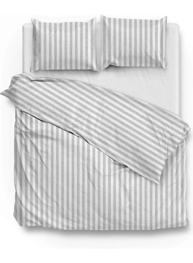 ZO! Home Dekbedovertrek Banda-di-Lino Grijs - Katoen