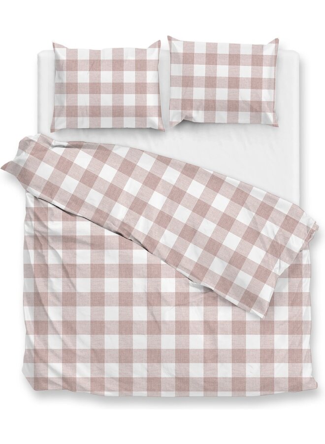 Dekbedovertrek Quattro-di-Lino Roze - Katoen