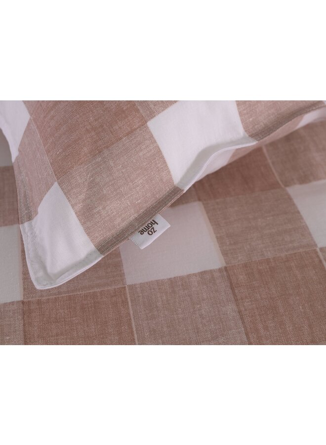 ZO! Home Katoen Dekbedovertrek Blocks Roze