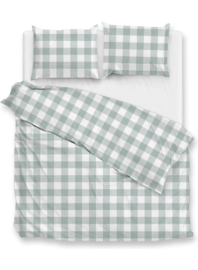 Dekbedovertrek Quattro-di-Lino Mint Groen - Katoen PL1