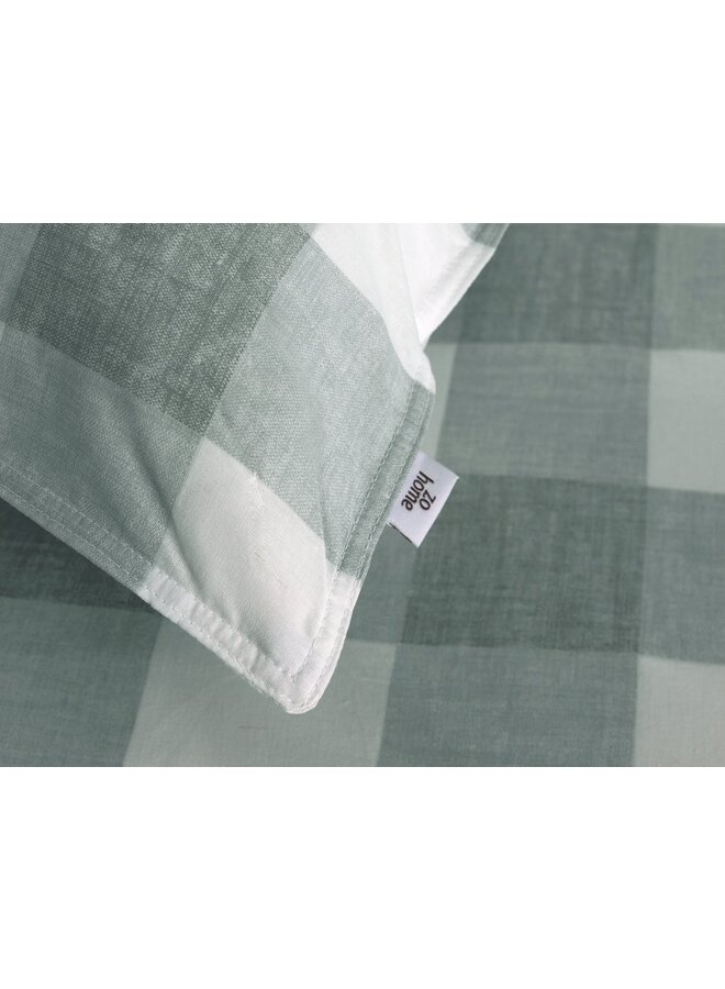 ZO! Home Dekbedovertrek Quattro-di-Lino Mint Groen - Katoen