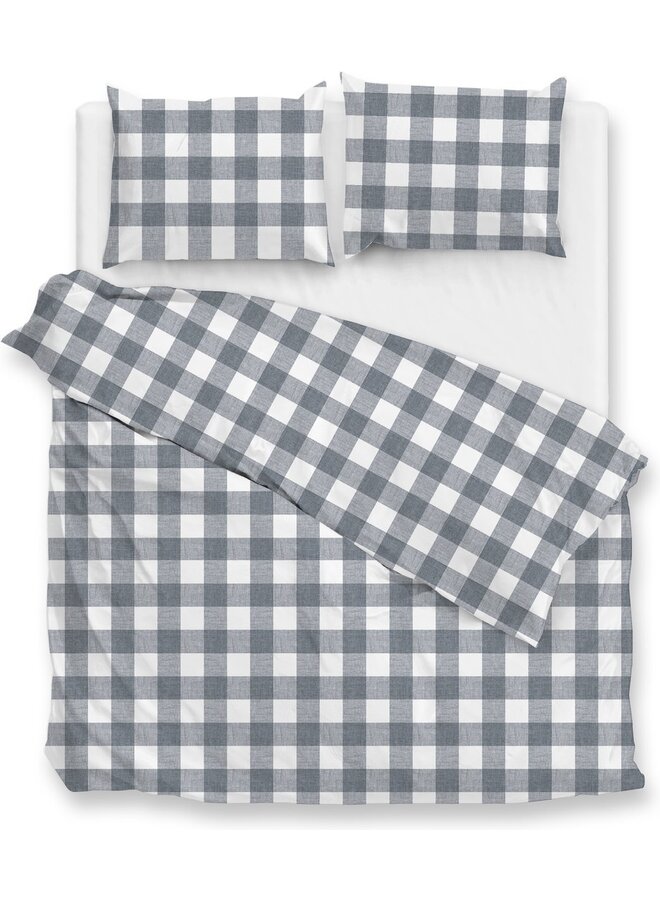 Dekbedovertrek Quattro-di-Lino Blauw - Katoen PL1