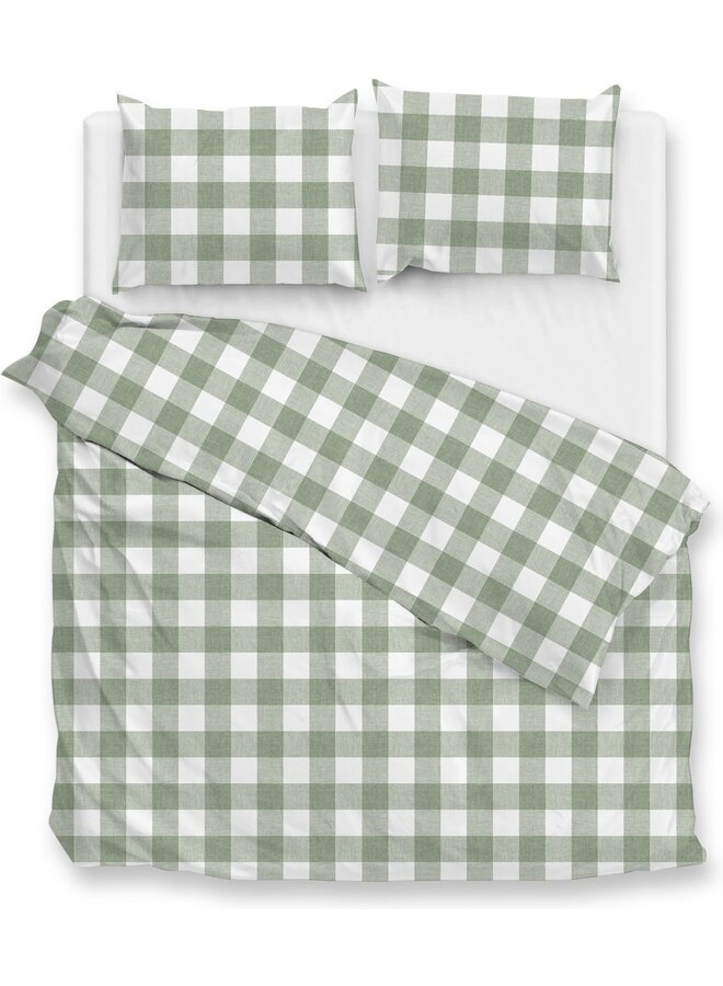 Dekbedovertrek Quattro-di-Lino Groen - Katoen PL1