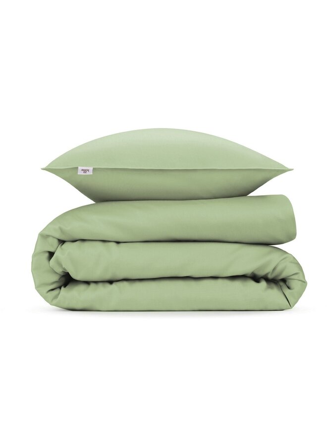 ZO! Home Dekbedovertrek Satinado Uni Groen - Katoensatijn