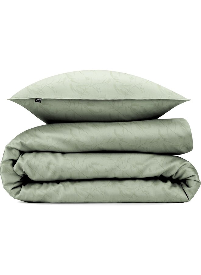 ZO! Home Katoen/Satijn Dekbedovertrek Bladeren Groen