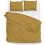 ZO! Home Dekbedovertrek Fiori-di-Satinado Okergeel - Katoensatijn