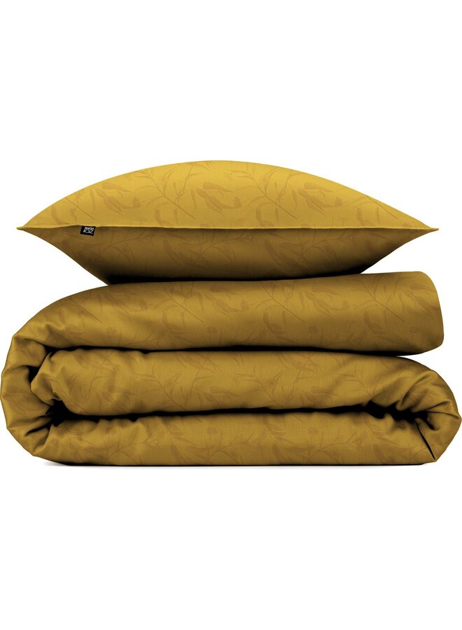ZO! Home Dekbedovertrek Fiori-di-Satinado Geel - Katoensatijn