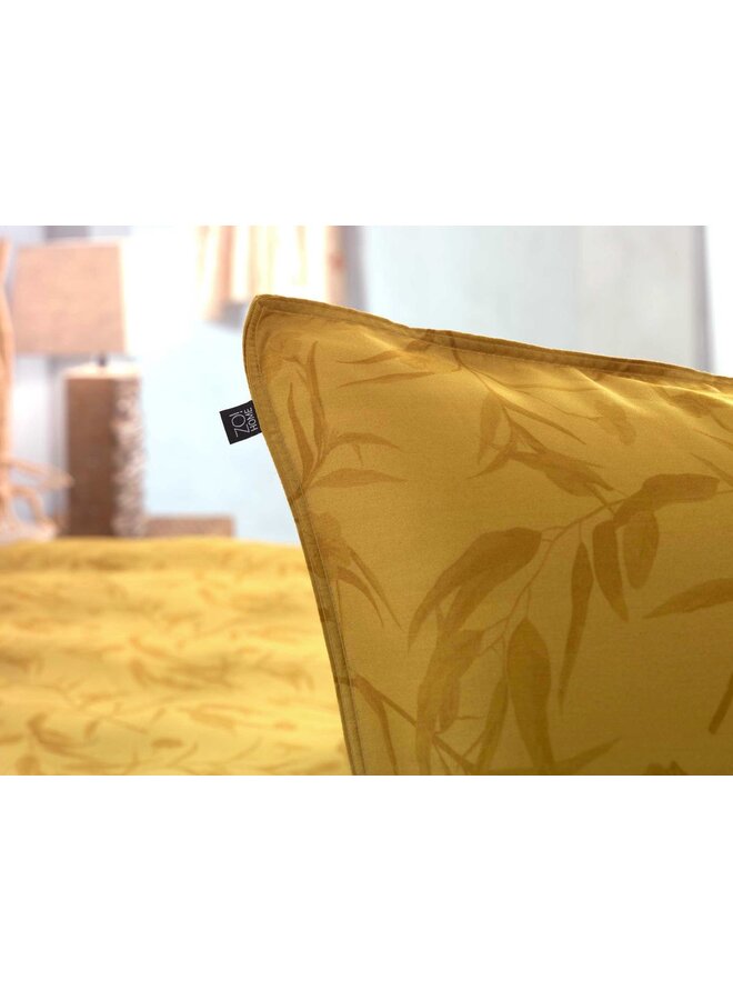 ZO! Home Dekbedovertrek Fiori-di-Satinado Geel - Katoensatijn