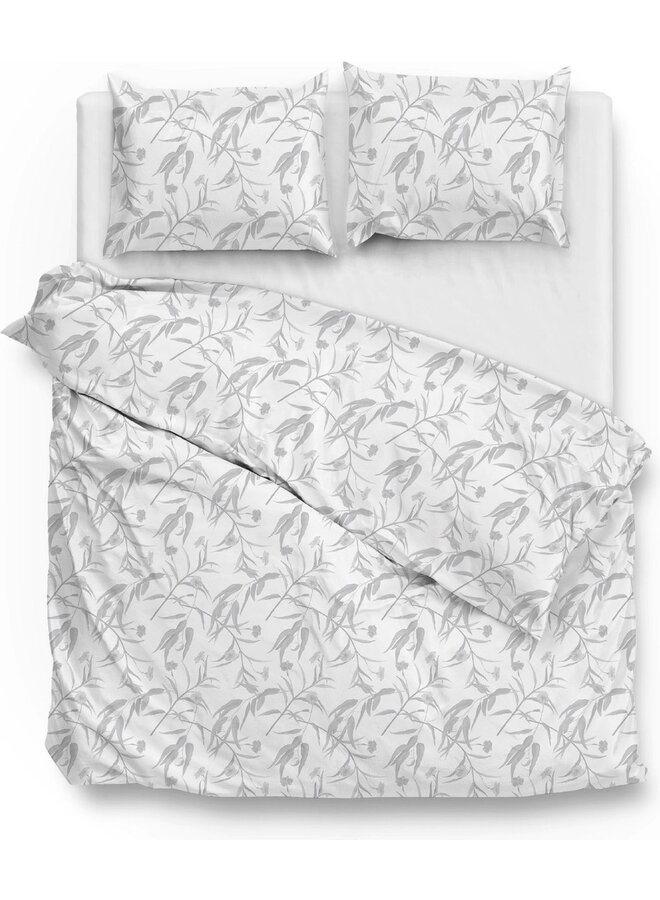 Dekbedovertrek Fiori-di-Satinado Wit - Katoensatijn