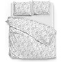 ZO! Home Dekbedovertrek Fiori-di-Satinado Wit - Katoensatijn