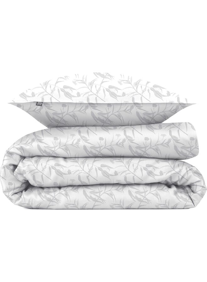 ZO! Home Dekbedovertrek Fiori-di-Satinado Wit - Katoensatijn