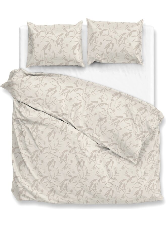 Dekbedovertrek Fiori-di-Satinado Creme - Katoensatijn