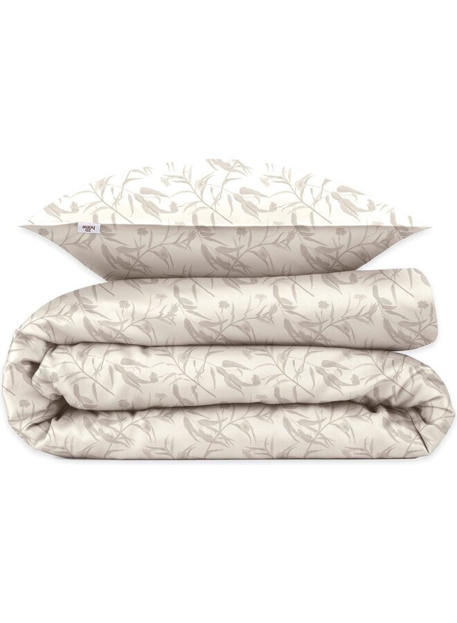 ZO! Home Dekbedovertrek Fiori-di-Satinado Creme - Katoensatijn