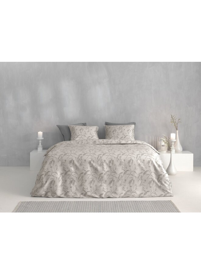 ZO! Home Dekbedovertrek Fiori-di-Satinado Creme - Katoensatijn