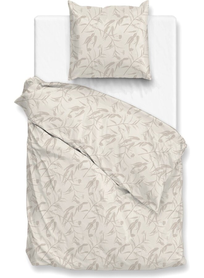 ZO! Home Dekbedovertrek Fiori-di-Satinado Creme - Katoensatijn