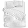ZO! Home Dekbedovertrek Linea-di-Satinado Wit -  Katoensatijn